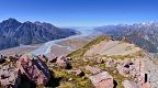 Tasman River, Lake Pukaki, Burnett Mountains, Ben Ohau Range
