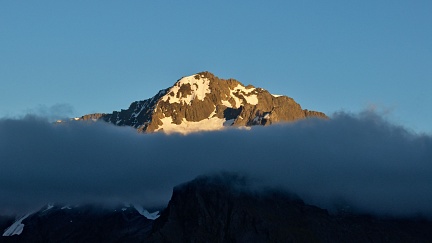 Mount Armstrong in early morning sunlight
