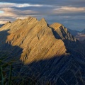 Homestead Peak and unnamed range in evening light