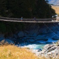 Swing bridge over Matukituki River