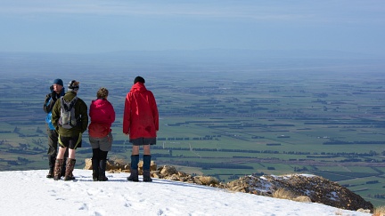 Canterbury Plains from Mt Somers summit