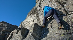 Climbing on Castle Rock