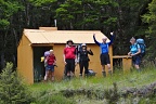 Arrival at Spence Hut
