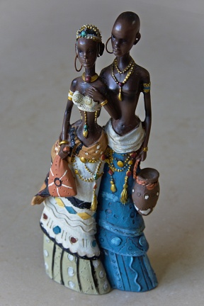 Statuette of African couple