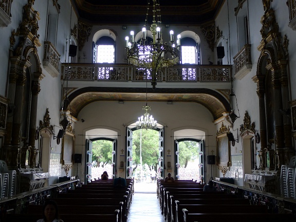 Interior of church Igreja de Nosso Senhor do Bonfim