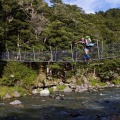 Swing bridge over Harper River