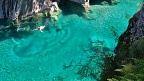 Swimmer in Blue Pools