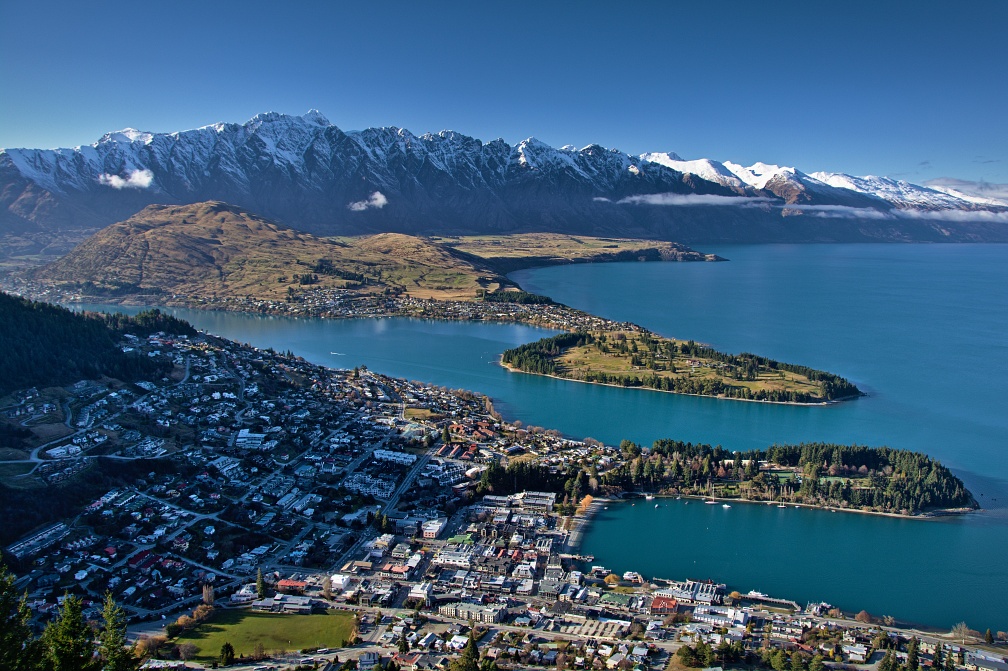 Queenstown, Lake Wakatipu, and Remarkables