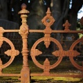 Detail of old grave fence