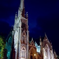 Knox church at night