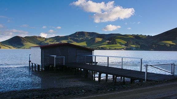 Boat shed at Hoopers Inlet