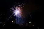 Midnight fireworks at Octagon
