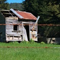 Derelict wooden house