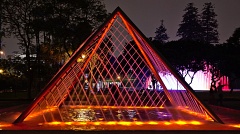 Pyramid fountain
