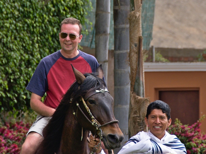Riding Peruvian Paso horse
