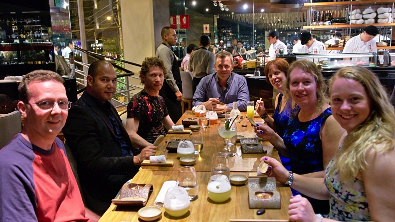 Group at Maido restaurant
