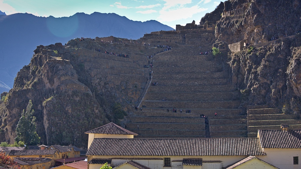 The Inca fortress at Ollantaytambo