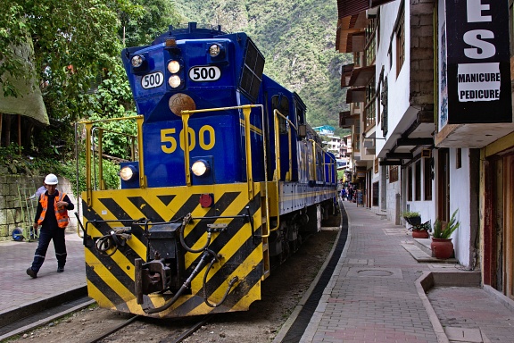 Train in Machu Picchu Pueblo