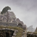 Mist in Machu Picchu ruins