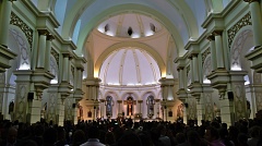 Inside the church Iglesia La Santísima Cruz
