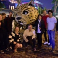 Group with Jaguar artwork