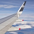 Flying over New Zealand