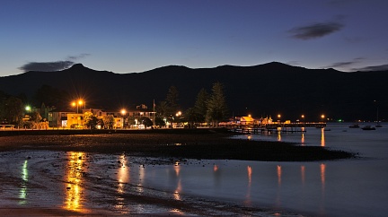 Main Wharf area at night