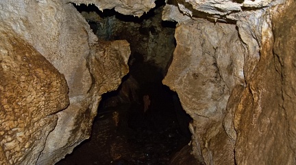 Shards inside Luxmore Cave