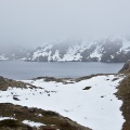 Lake Harris in grey cloud
