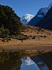 Nereus Peak and reflection in tarn