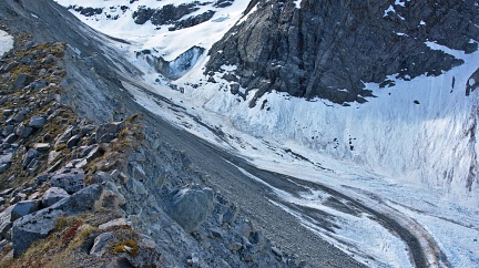 Terminal face of Cameron Glacier