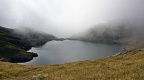 Small Fohn Lake in clouds