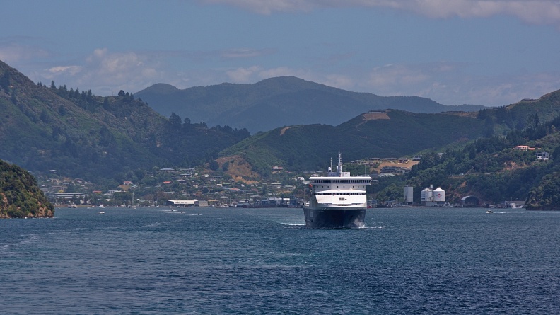 Ferry departing from Picton