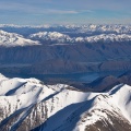 Southern Alps valleys and mountains from the air