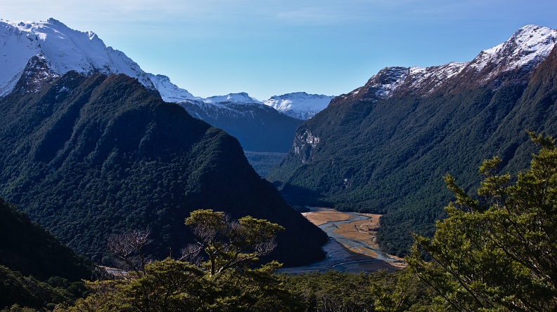 Route Burn Valley from Routeburn Falls