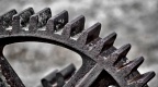 Detail of a rusty cog