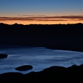Orange dawn colours above Lake Te Anau