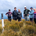 Trampers on Maungatua summit
