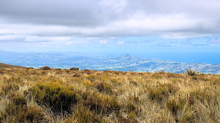 Mosgiel and Saddle Hill from top of Maungatua