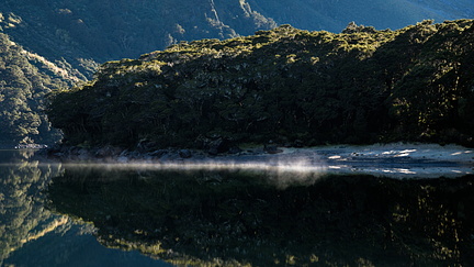 Morning stillness at Lake Mackenzie