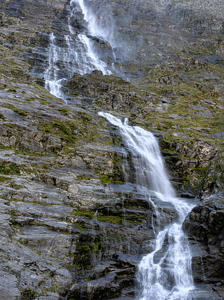 Detail of waterfall 400 metres
