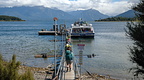 Boarding the boat at Te Anau Downs