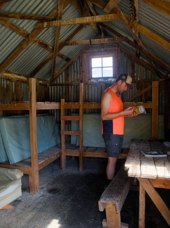 Inside Cowshed Hut