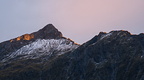Peak 1903 metres in evening light
